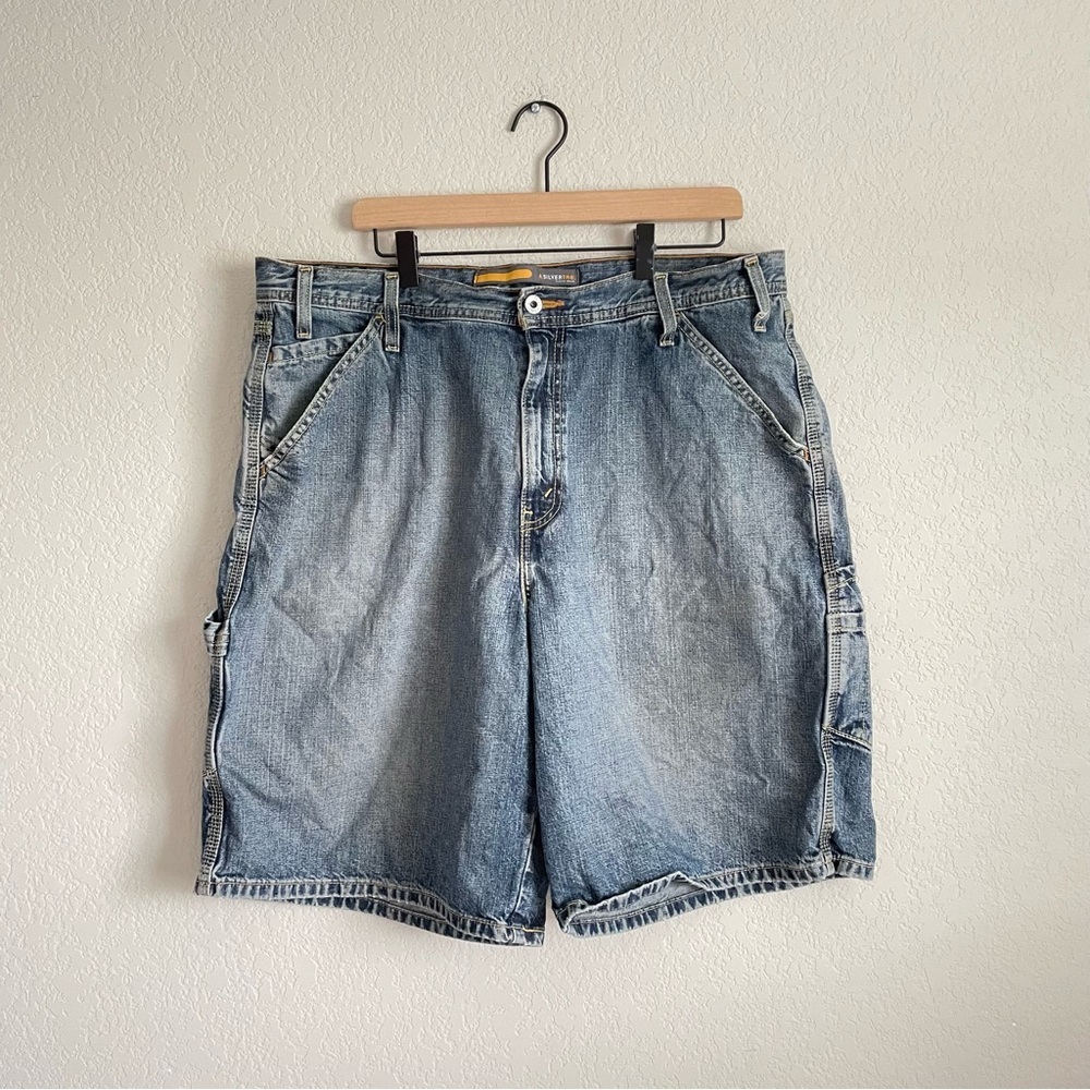 Silvertab Jean Shorts Mens 38 waist baggy vintage skater loose
